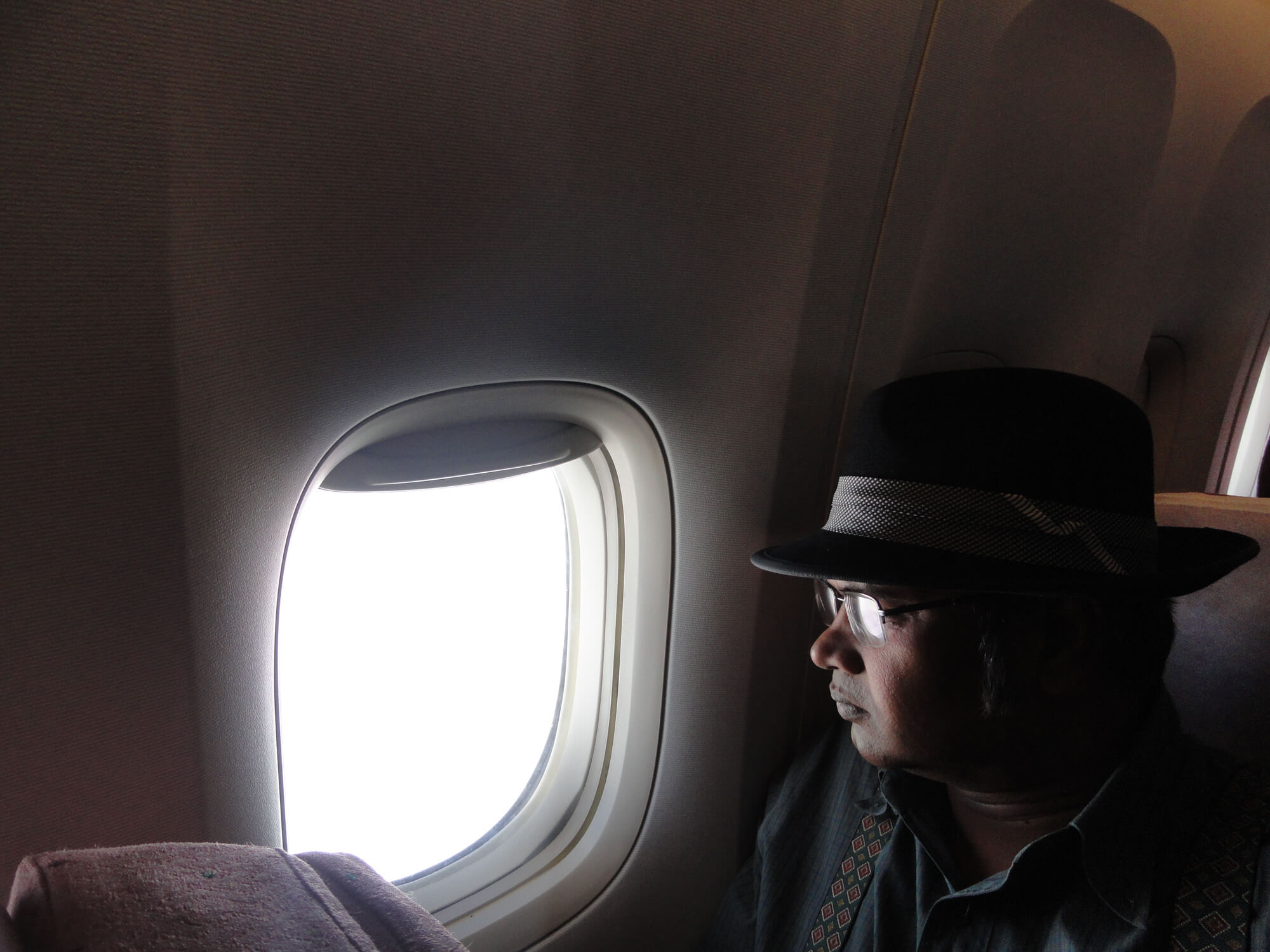 KCJ looking out of window