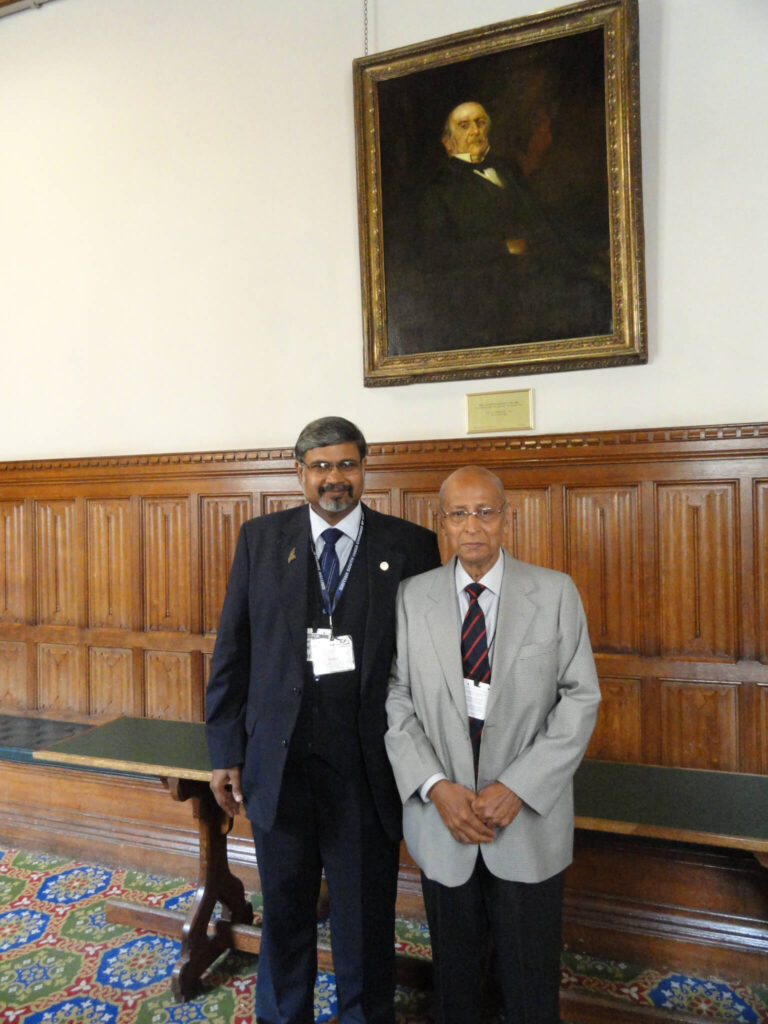 KCJ Prof.Rao at the corridors in the House of Commons 2013JPG