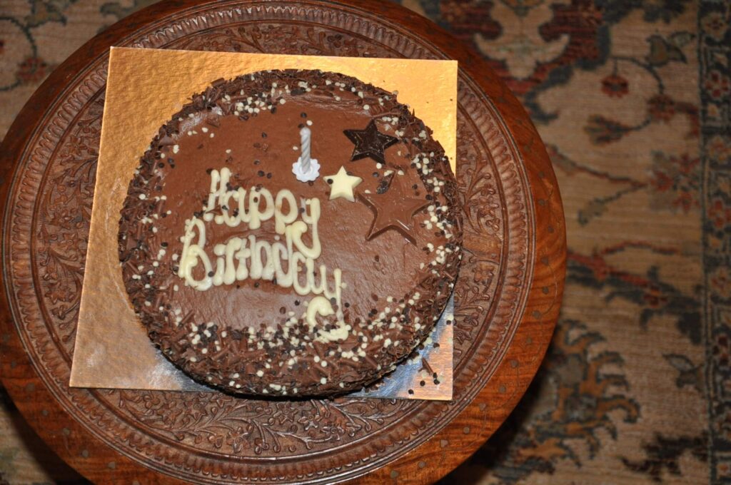 KCJ'sCake to Prof. Rao in 2014