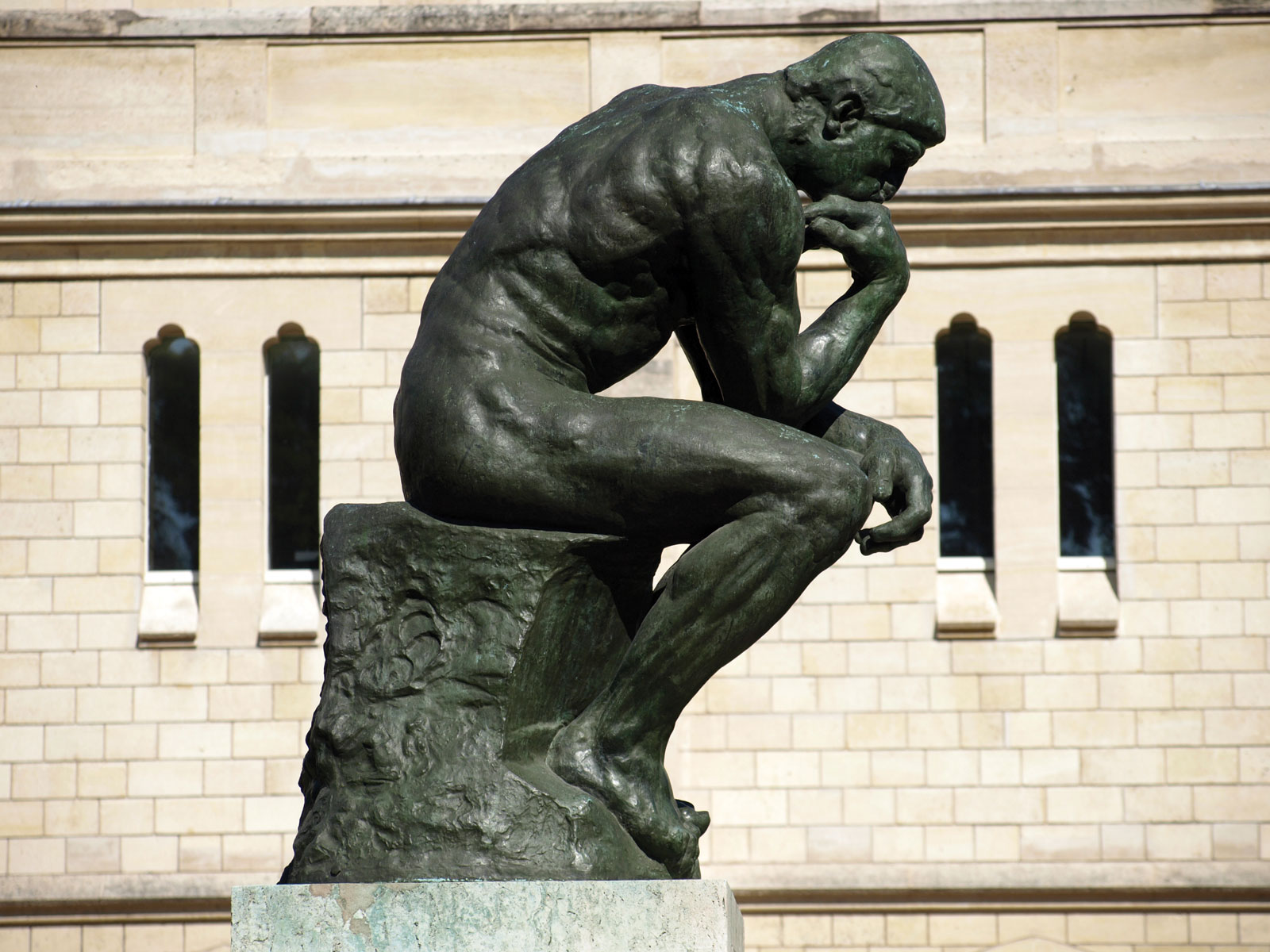 Thinker Auguste Rodin Museum garden Paris 1904